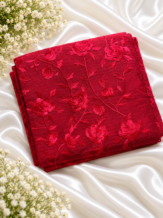 Red Colour Pure Resham Saree